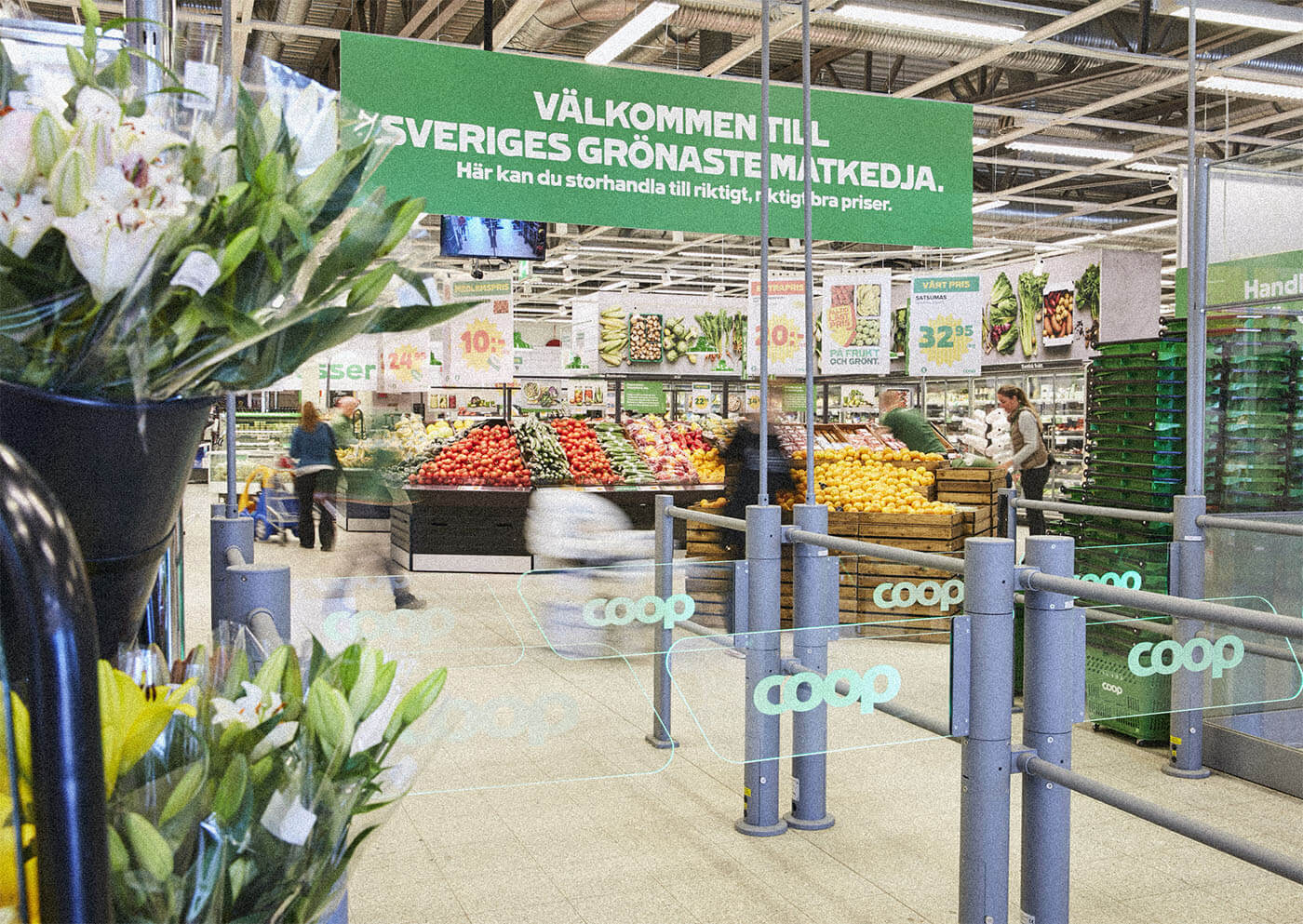 Entré till en Coopbutik